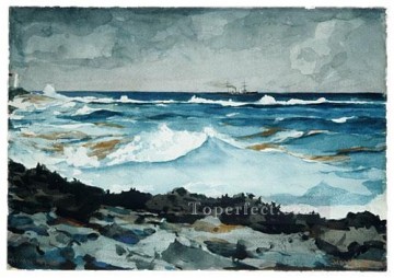  Su Obras - Shore And Surf Nassau Realismo pintor marino Winslow Homer
